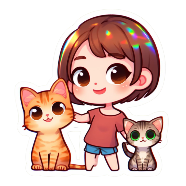 Abby Cats Sticker